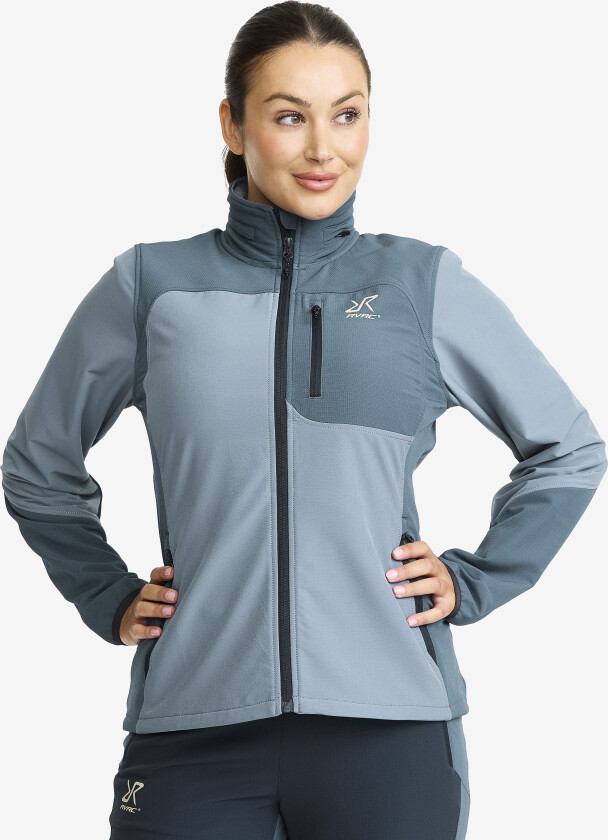 Skalljakke, Turjakke & Vindjakke, Ridge Trek Jacket Dame Orion Blue/Blue Mirage, Størrelse:S