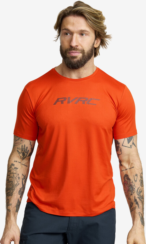 Mission Logo T-shirt Herre Pureed Pumpkin, Størrelse:L - Herre > Overdeler > T-skjorter