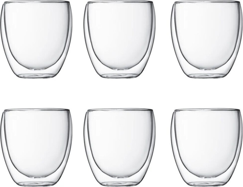 Bodum Pavina glass med doble vegg 6 stk 0,25 l