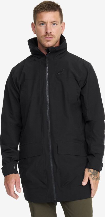 Skalljakke, Turjakke & Vindjakke, Nevis 2l Parka Herre Black, Størrelse:M