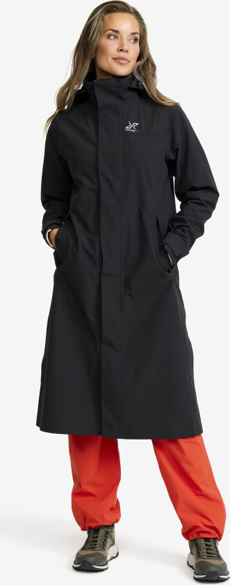 Skalljakke, Turjakke & Vindjakke, Cloud 3L Long Shell Parka Dame Black, Størrelse:XS