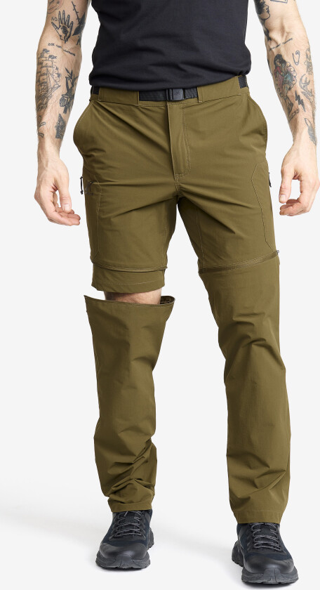 Universe Lightweight Zip-off Pants Herre Dark Olive, Størrelse:3XL - Zip-off-bukser