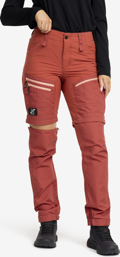 RVRC GP Pro Zip-off Pants Dame Cinnabar, Størrelse:2XL - Zip-off-bukser