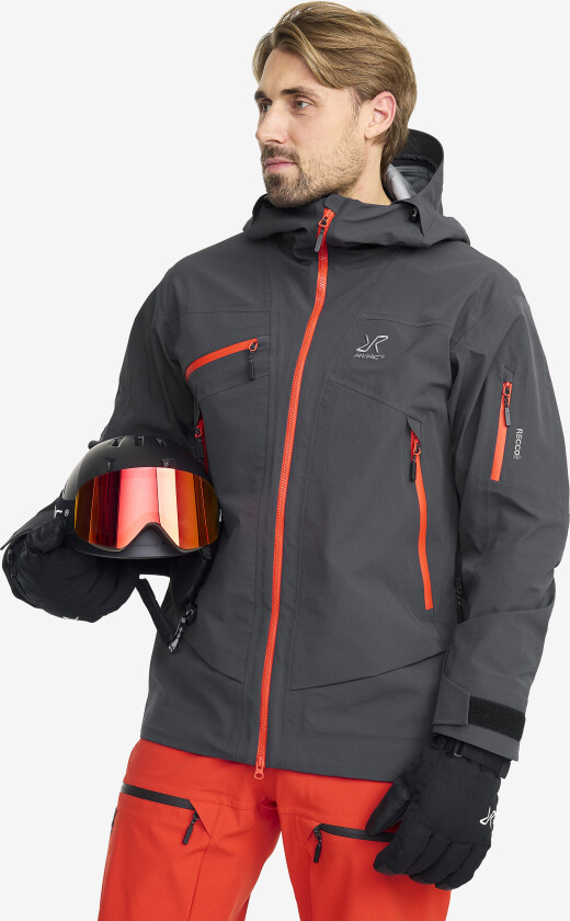 Skalljakke, Turjakke & Vindjakke, Atlas 3L Ski Jacket Herre Anthracite, Størrelse:M