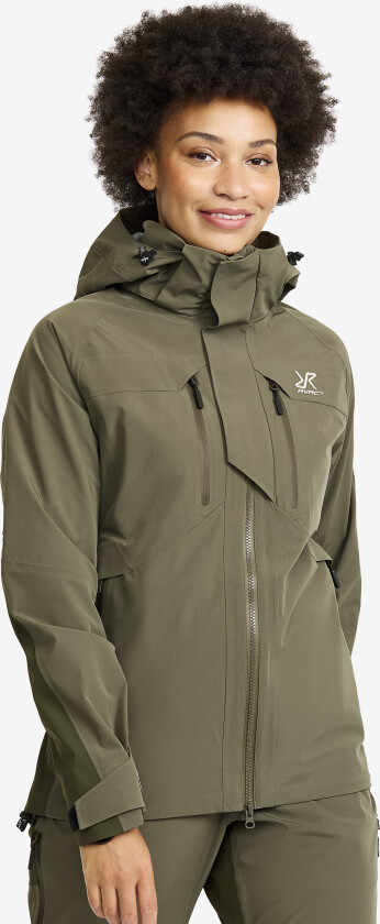 Aries Pro 3L Shell Jacket Dame Grape Leaf/Forest Night, Størrelse:S - Skalljakke, Turjakke & Vindjakke