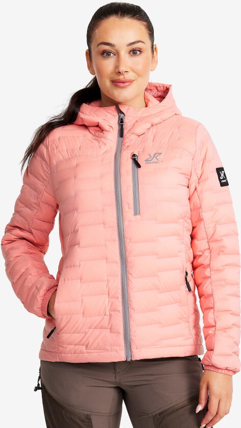 Skalljakke, Turjakke & Vindjakke, Flex Stretch Down Jacket Dame Blush, Størrelse:S