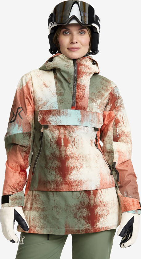 Skalljakke, Turjakke & Vindjakke, Halo 2L Insulated Ski Anorak Dame Bruschetta/Dusty Green, Størrelse:S