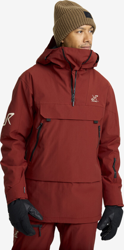 Halo 2L Insulated Ski Anorak Herre Fired Brick, Størrelse:XS - Skalljakke, Turjakke & Vindjakke