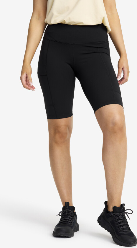 Energy Highwaist Short Tights Dame Black, Størrelse:S - Outdoor Tights