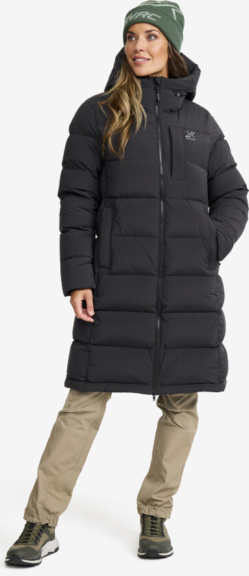 Skalljakke, Turjakke & Vindjakke, Flexpedition Down Parka Dame Black, Størrelse:L
