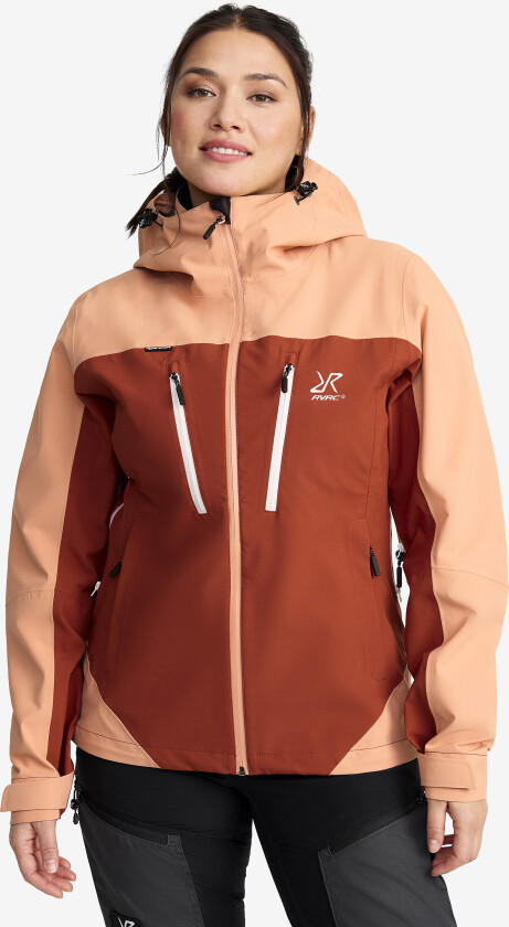 Skalljakke, Turjakke & Vindjakke, Silence Proshell 3L Jacket Dame Honey Pink/Cinnabar, Størrelse:M