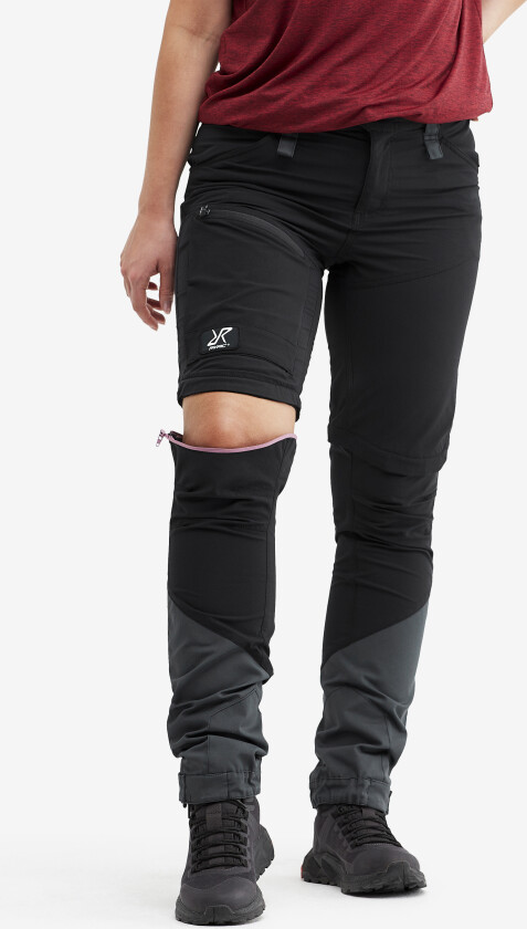 Silence T-zip Pants Dame Black, Størrelse:S - Zip-off-bukser