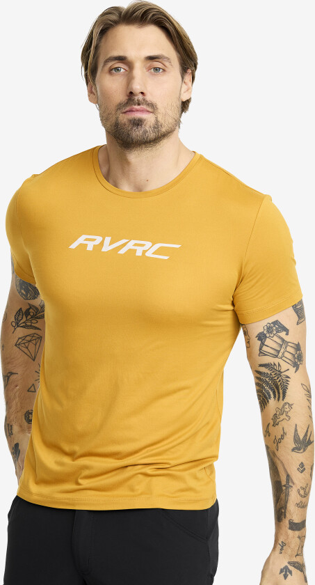 Mission Logo Slim Fit T-shirt Herre Harvest Gold, Størrelse:3XL - Herre > Overdeler > T-skjorter