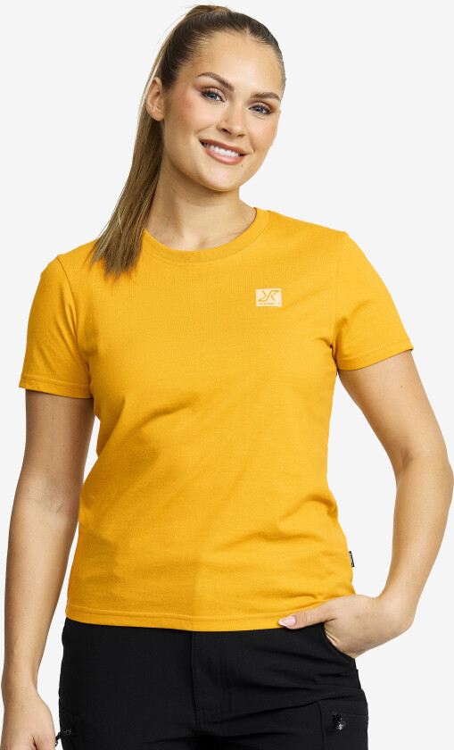 Easy Slim Fit T-shirt Dame Golden Yellow, Størrelse:2XL - Dame > Overdeler > T-skjorter