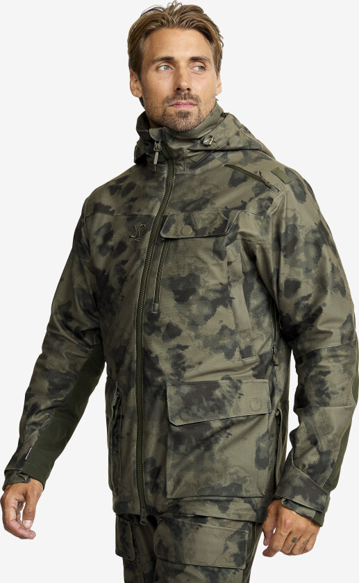 Trace Silent Pro 2L Jacket Herre Camo Deep Depths, Størrelse:S - Skalljakke, Turjakke & Vindjakke