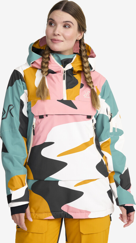 Skalljakke, Turjakke & Vindjakke, Halo 2L Insulated Ski Anorak Dame Anthracite/Golden Yellow, Størrelse:XS