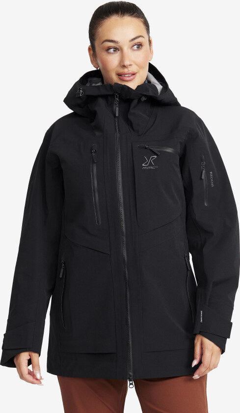 Cyclone Long 3L Jacket Dame Black, Størrelse:XS - Skalljakke, Turjakke & Vindjakke