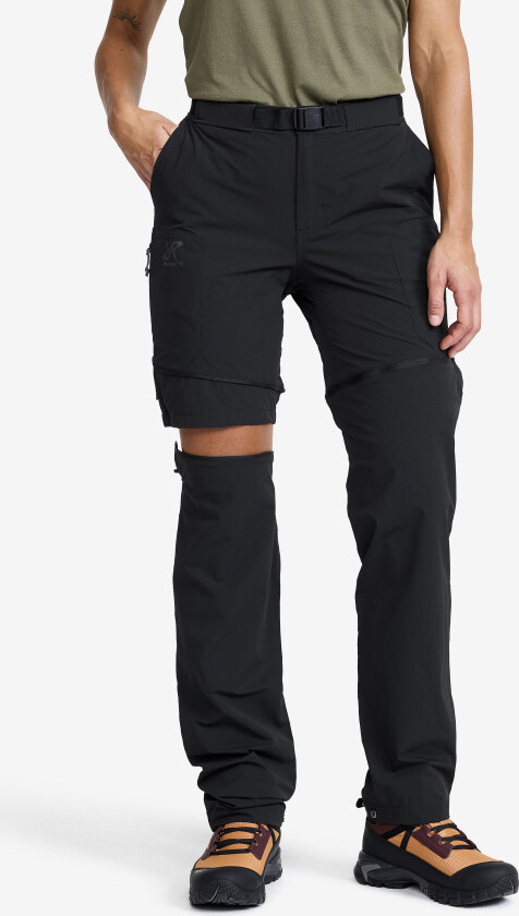 Universe Lightweight Zip-off Pants Dame Black, Størrelse:2XL - Zip-off-bukser