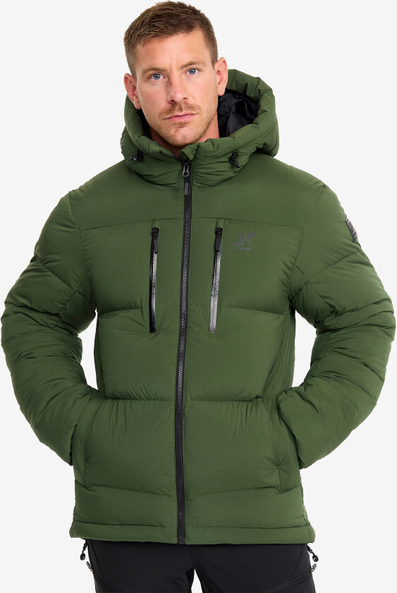 Skalljakke, Turjakke & Vindjakke, Flexpedition Down Jacket Herre Black Forest, Størrelse:XL