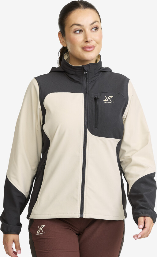 Ridge Trek Jacket Dame Anthracite/Peyote, Størrelse:S - Skalljakke, Turjakke & Vindjakke