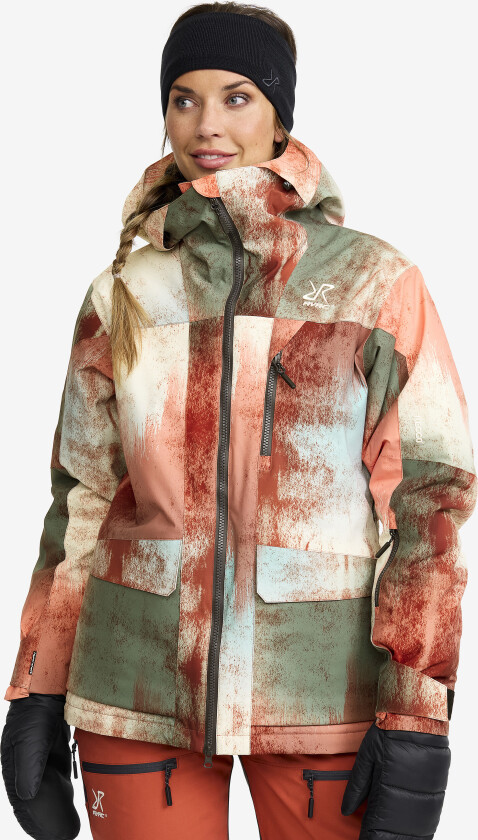 Skalljakke, Turjakke & Vindjakke, Halo 2L Insulated Ski Jacket Dame Bruschetta/Dusty Green, Størrelse:4XL