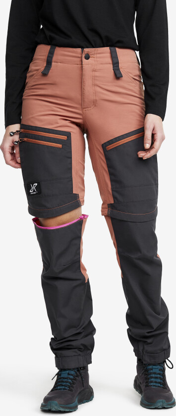 Zip-off-bukser, RVRC GP Pro Zip-off Pants Dame Copper Brown, Størrelse:XL