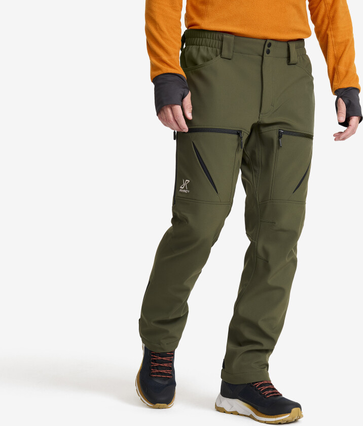 Bukser > Softshellbukser , Hiball Softshell Pants Herre Forest Night, Størrelse:XS