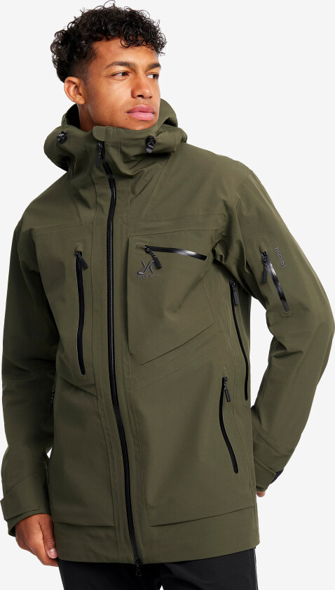 Skalljakke, Turjakke & Vindjakke, Cyclone Long 3L Jacket Herre Forest Night, Størrelse:L