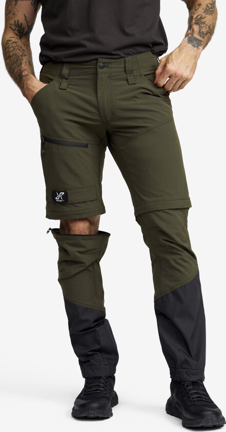 Zip-off-bukser, Range Pro Zip-off Pants Herre Forest Night/Anthracite, Størrelse:S