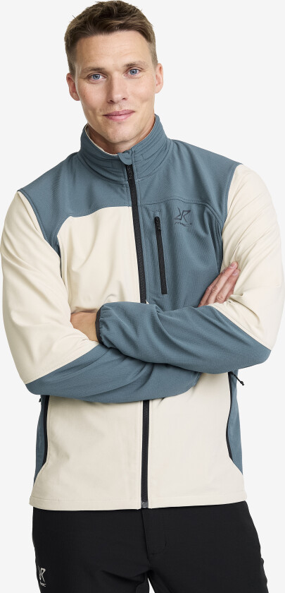 Skalljakke, Turjakke & Vindjakke, Ridge Trek Jacket Herre Orion Blue/Peyote, Størrelse:XL