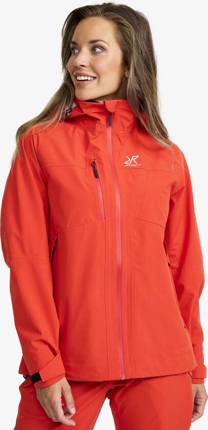 Skalljakke, Turjakke & Vindjakke, Cloud 3L Shell Jacket Dame Aurora Red, Størrelse:XS