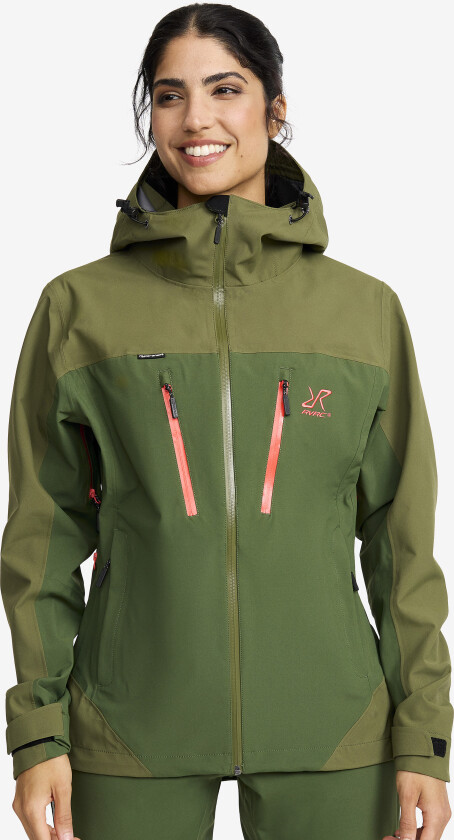 Silence Proshell 3L Jacket Dame Cypress/Black Forest, Størrelse:4XL
