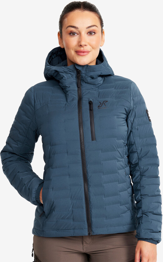 Skalljakke, Turjakke & Vindjakke, Flex Stretch Down Jacket Dame Moonlit Ocean, Størrelse:2XL