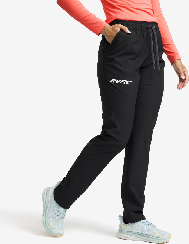 Athletic Lightweight Pants Dame Black, Størrelse:XL - Turbukse & Fritidsbukse
