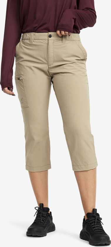 Loyal 3/4 Stretch Pants Dame Khaki, Størrelse:XS - Turbukse & Fritidsbukse