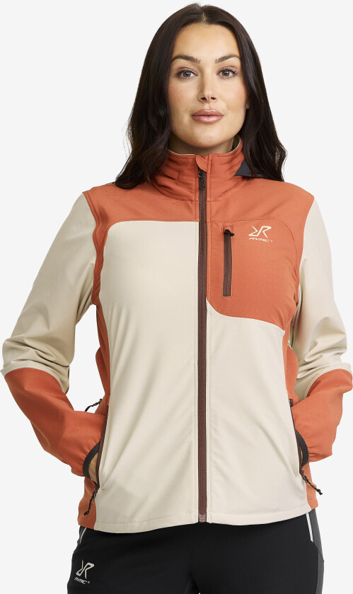 Skalljakke, Turjakke & Vindjakke, Ridge Trek Jacket Dame Bruschetta/Peyote, Størrelse:XL