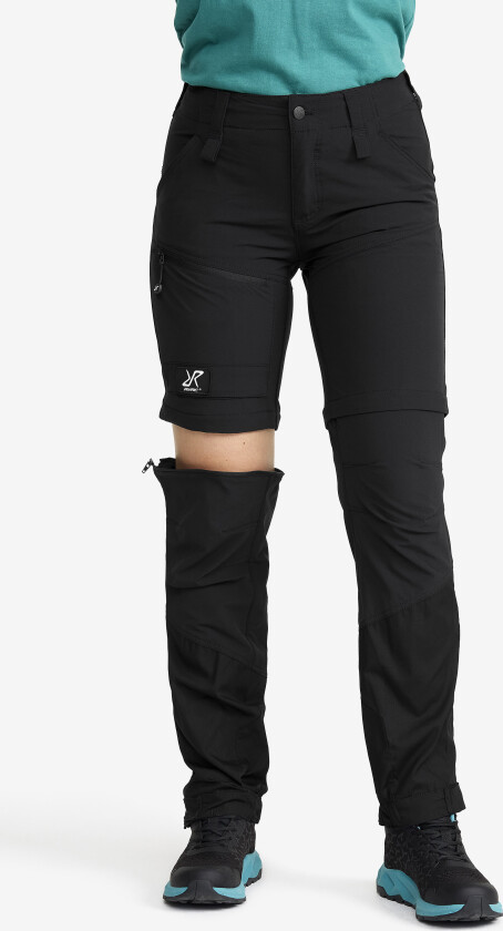Range Pro Zip-off Pants Dame Black, Størrelse:M - Zip-off-bukser