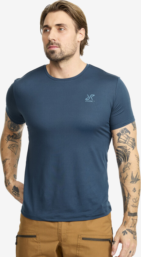Mission Slim Fit T-shirt Herre Moonlit Ocean, Størrelse:2XL - Herre > Overdeler > T-skjorter