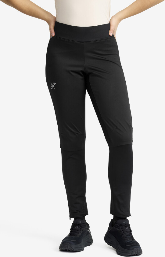 Pace Wind Tights Dame Black, Størrelse:XS - Outdoor Tights