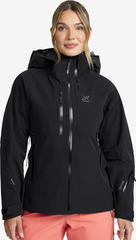 Skalljakke, Turjakke & Vindjakke, Cyclone 3L Shell Jacket Dame Black, Størrelse:3XL