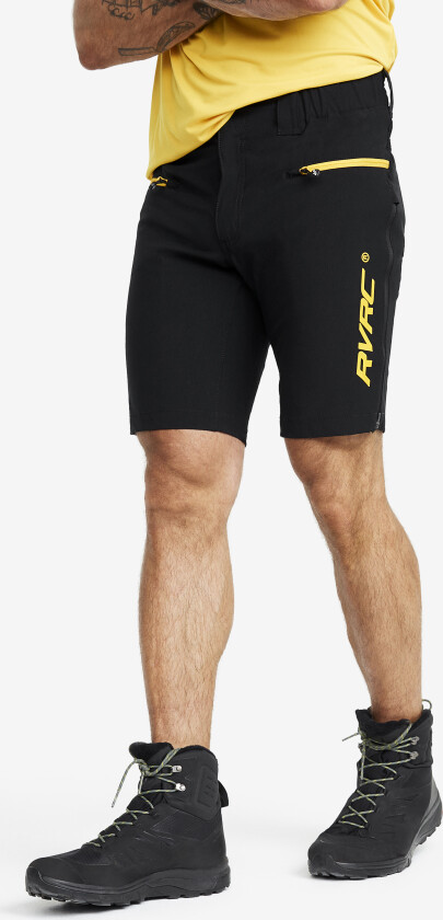 Bukser > Shorts, Trail Pro Shorts Herre Black/Yellow, Størrelse:XL
