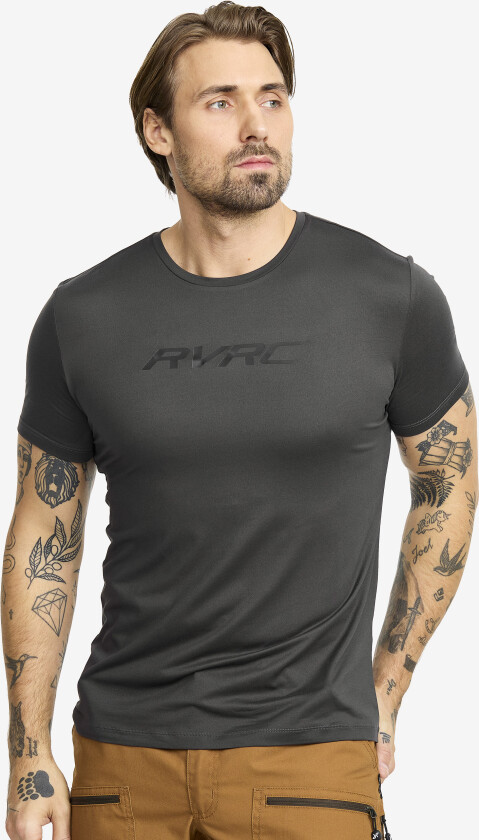 Mission Logo Slim Fit T-shirt Herre Anthracite, Størrelse:3XL - Herre > Overdeler > T-skjorter