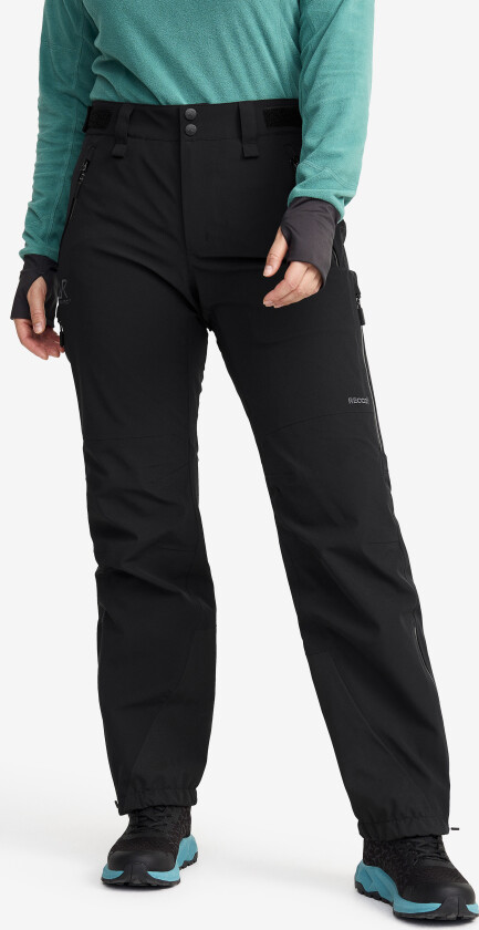 Cyclone 3L Shell Pants Dame Black, Størrelse:3XL - Turbukse & Fritidsbukse