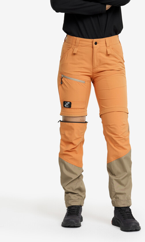 Zip-off-bukser, Range Pro Zip-off Pants Dame Caramel/Brindle, Størrelse:M