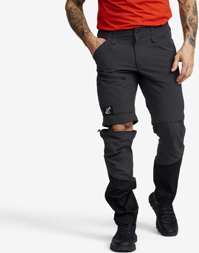 Zip-off-bukser, Range Pro Zip-off Pants Herre Anthracite/Black, Størrelse:S