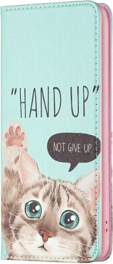 iPhone 14 Pro Max Flip Deksel med Lommebok & Stativfunksjon - Katt