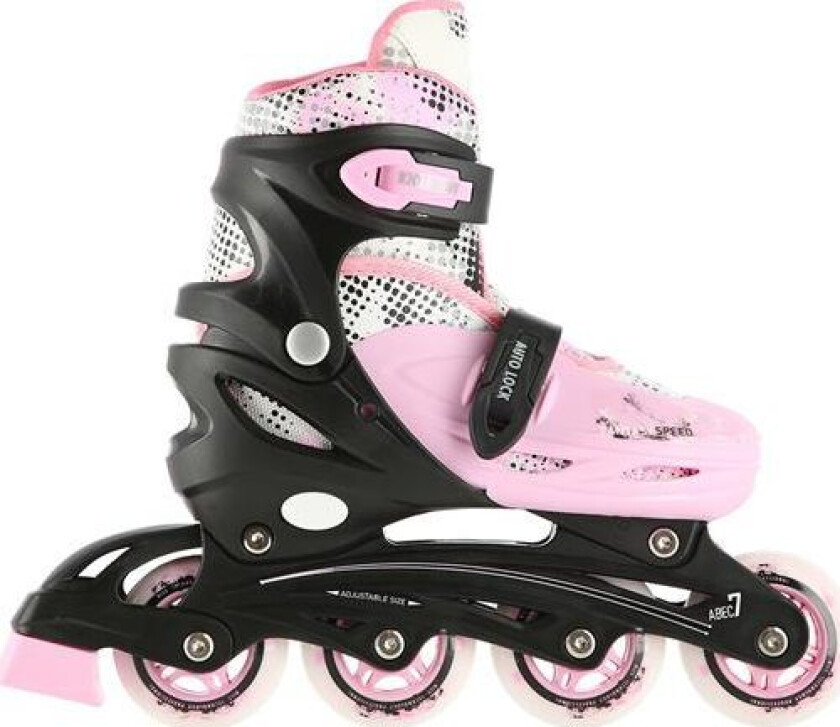 Nils Extreme Nh18331 Rulleskøyter Med Utskiftbar, Justerbar Løper, Rosa, Størrelse 35-38