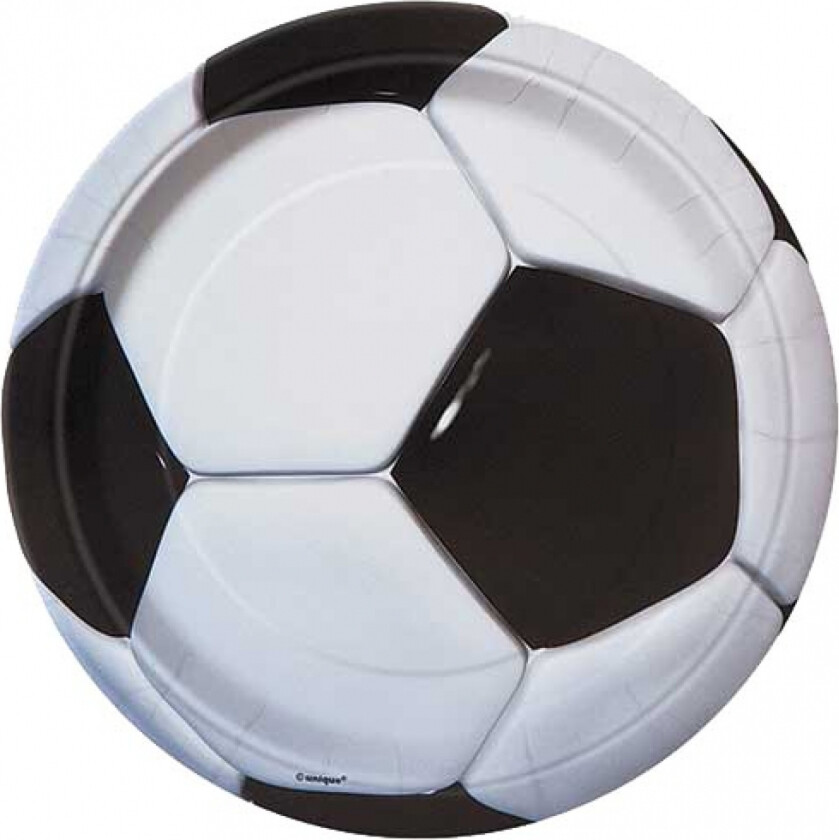 Fotball engangsfat 18cm 8stk