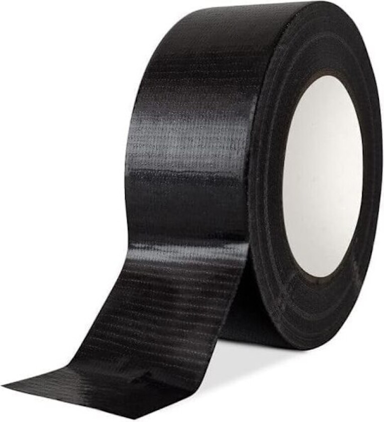 Rull Svart Duct Tape, Gaffer Tape, 48mm x 45M, Sterk Duct Tape Heavy Duty Limtøy, Super Klissete Og Vanntett