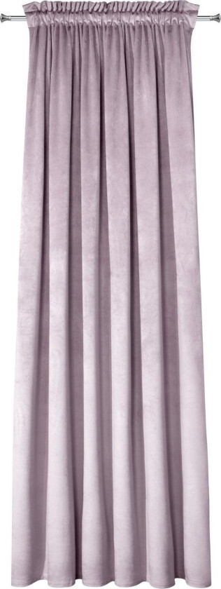 Eurogardiner Dekorativ Gardin Fløyel Rosa Powder 140X250